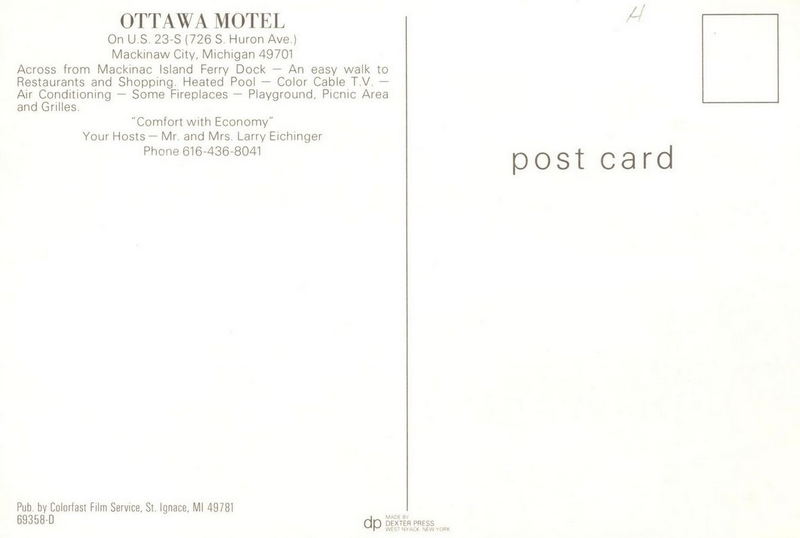 Ottawa Motel - Old Postcard